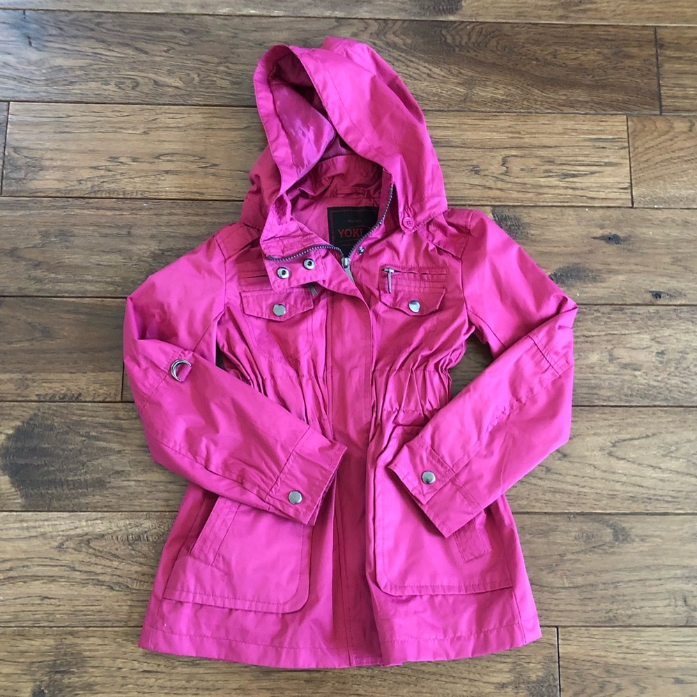 Yoki Girls Jacket Size 5/6 Dark Pink